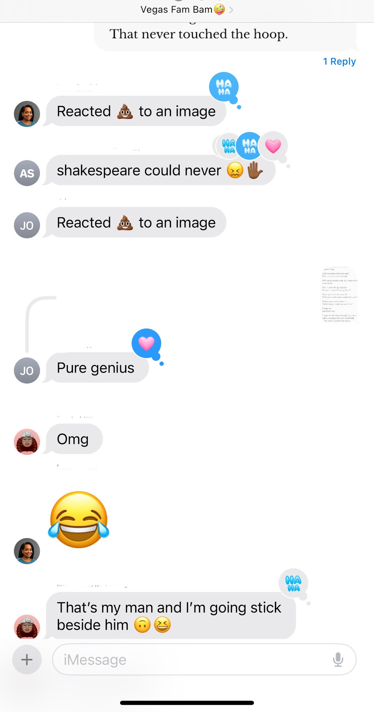More family reactions